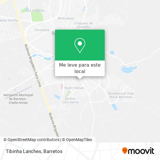 Tibinha Lanches mapa