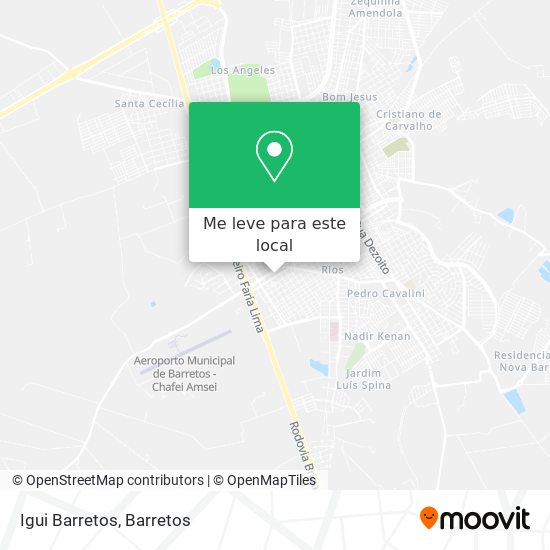 Igui Barretos mapa