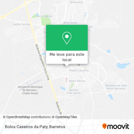 Bolos Caseiros da Paty mapa