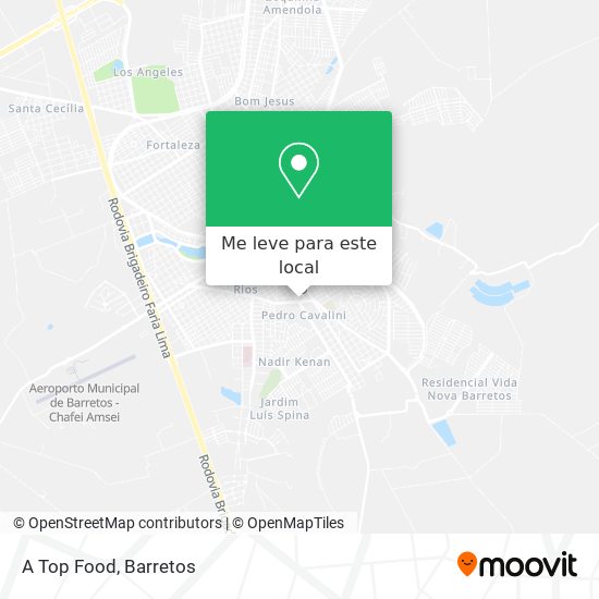 A Top Food mapa