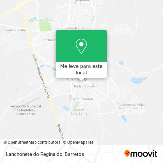 Lanchonete do Reginaldo mapa