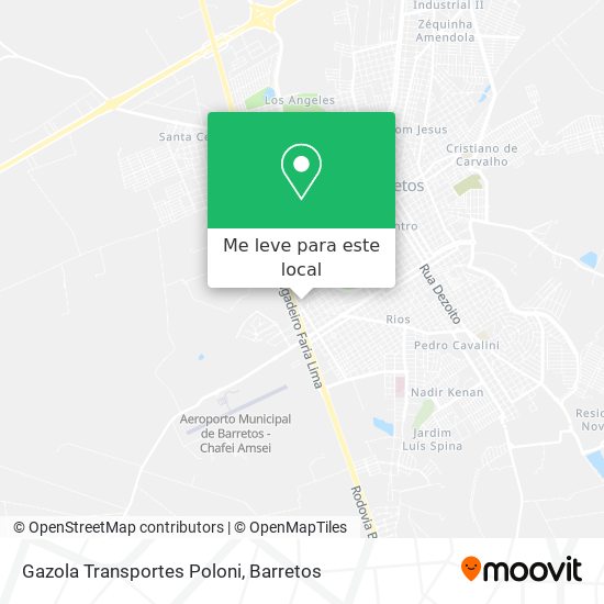 Gazola Transportes Poloni mapa