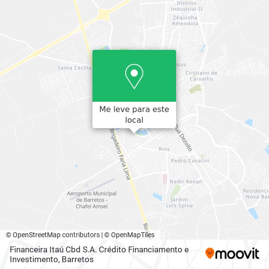 Financeira Itaú Cbd S.A. Crédito Financiamento e Investimento mapa