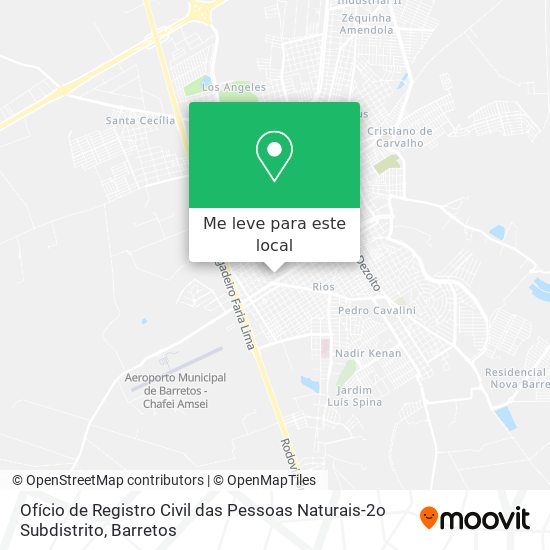 Ofício de Registro Civil das Pessoas Naturais-2o Subdistrito mapa