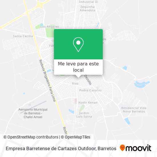 Empresa Barretense de Cartazes Outdoor mapa