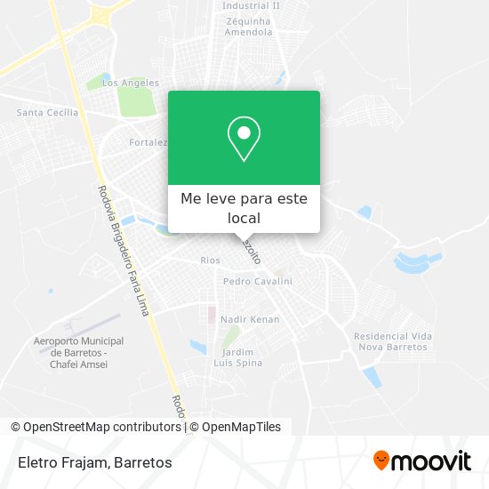 Eletro Frajam mapa