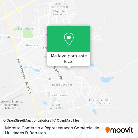 Moretto Comercio e Representacao Comercial de Utilidades D mapa