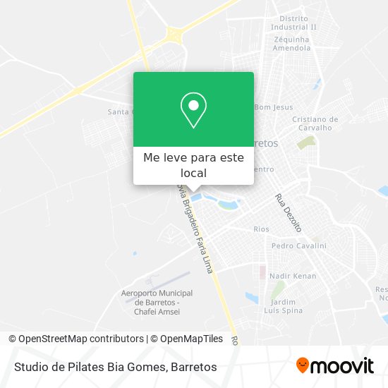 Studio de Pilates Bia Gomes mapa