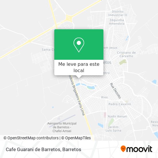 Cafe Guarani de Barretos mapa