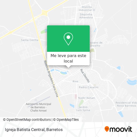 Igreja Batista Central mapa