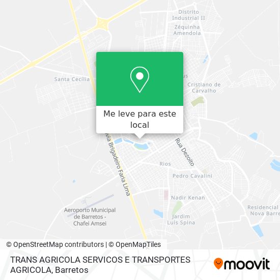 TRANS AGRICOLA SERVICOS E TRANSPORTES AGRICOLA mapa