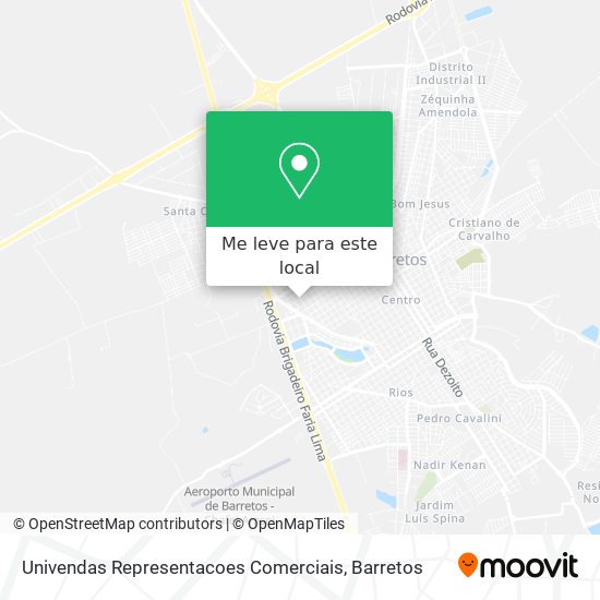 Univendas Representacoes Comerciais mapa