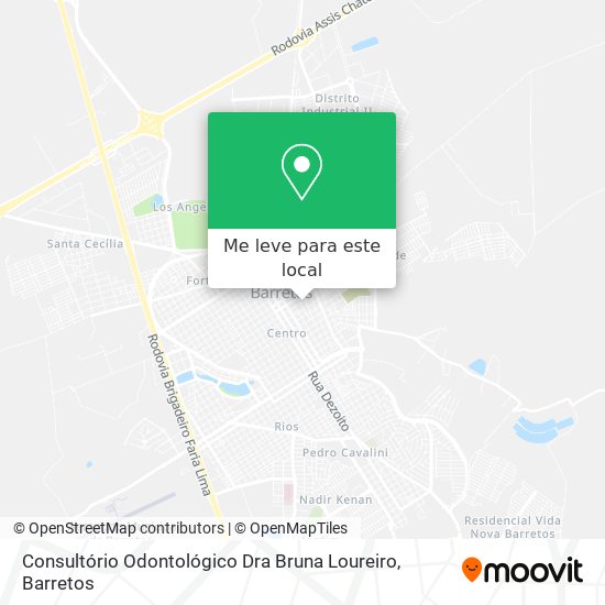 Consultório Odontológico Dra Bruna Loureiro mapa