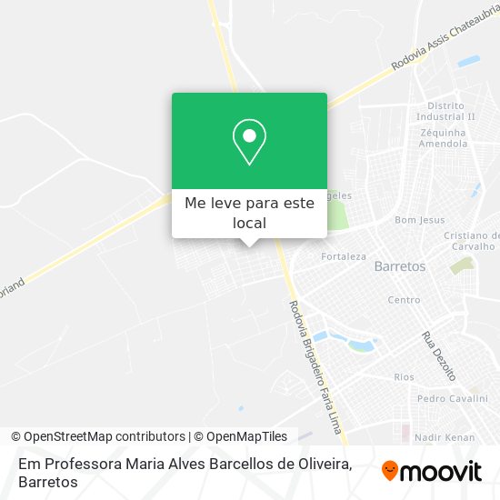 Em Professora Maria Alves Barcellos de Oliveira mapa