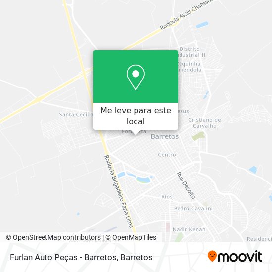 Furlan Auto Peças - Barretos mapa