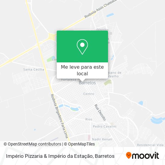 Império Pizzaria & Império da Estação mapa