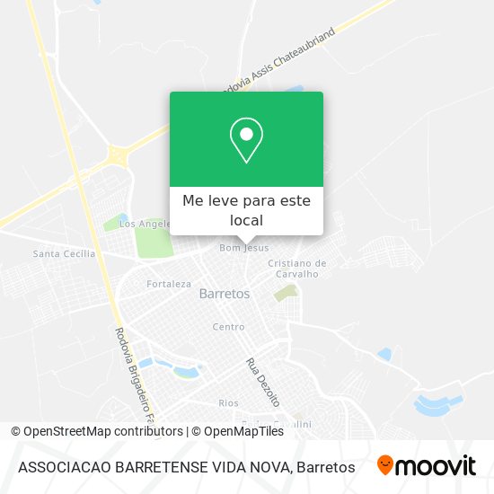 ASSOCIACAO BARRETENSE VIDA NOVA mapa