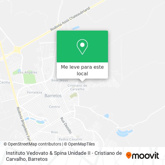 Instituto Vedovato & Spina Unidade II - Cristiano de Carvalho mapa