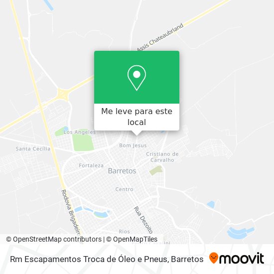 Rm Escapamentos Troca de Óleo e Pneus mapa