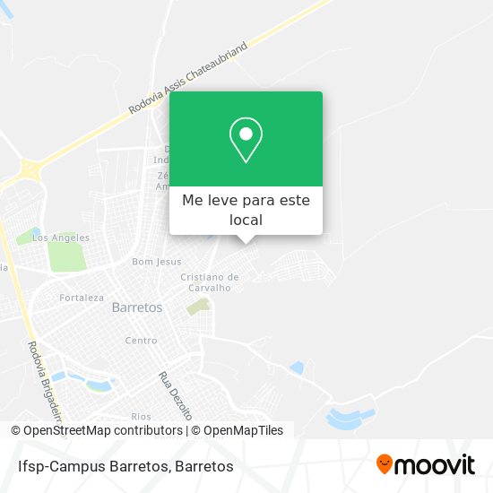 Ifsp-Campus Barretos mapa