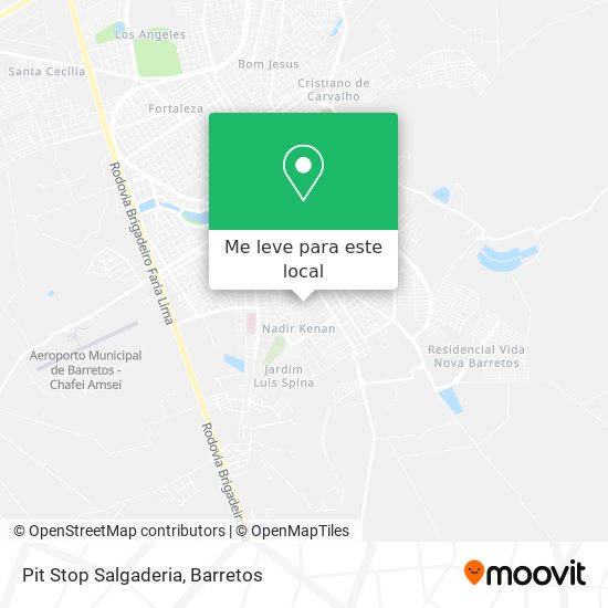 Pit Stop Salgaderia mapa