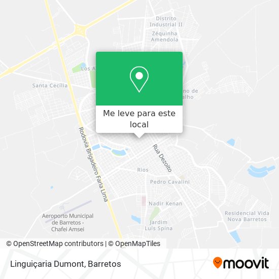 Linguiçaria Dumont mapa