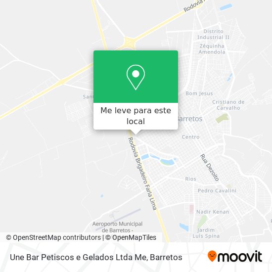 Une Bar Petiscos e Gelados Ltda Me mapa