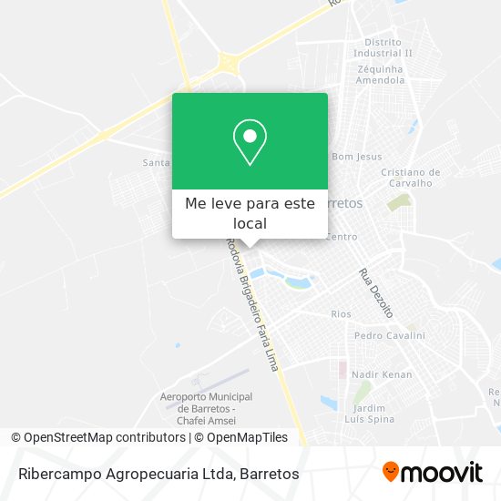 Ribercampo Agropecuaria Ltda mapa