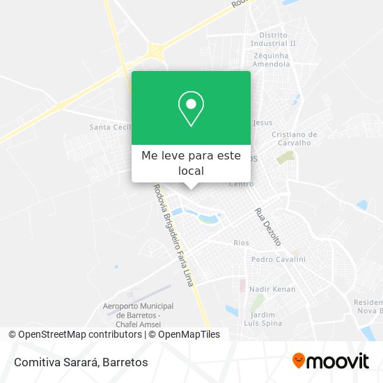 Comitiva Sarará mapa