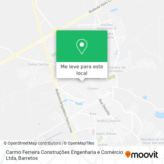 Carmo Ferreira Construções Engenharia e Comércio Ltda mapa