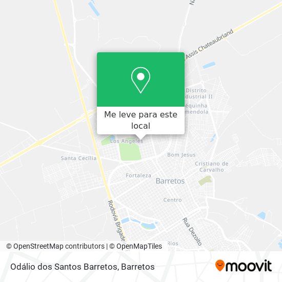 Odálio dos Santos Barretos mapa