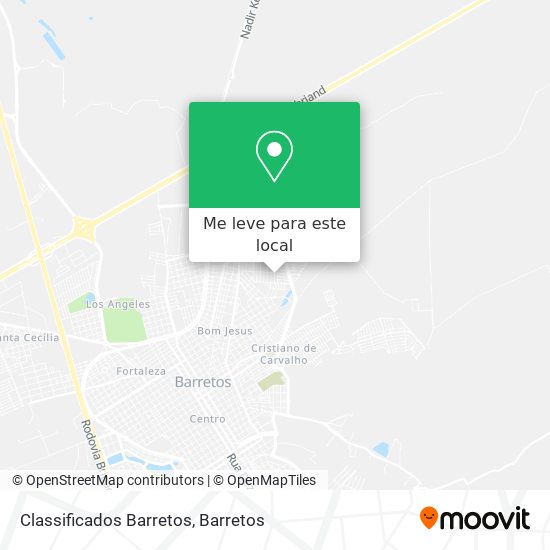 Classificados Barretos mapa