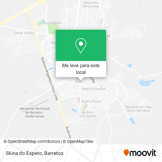 Skina do Espeto mapa