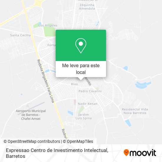 Expressao Centro de Investimento Intelectual mapa