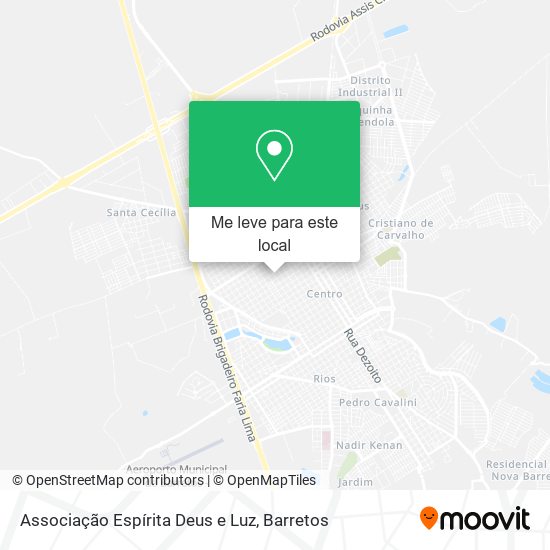 Associação Espírita Deus e Luz mapa