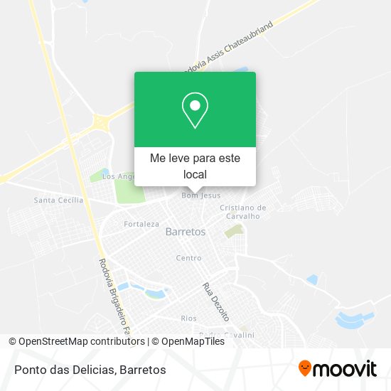 Ponto das Delicias mapa