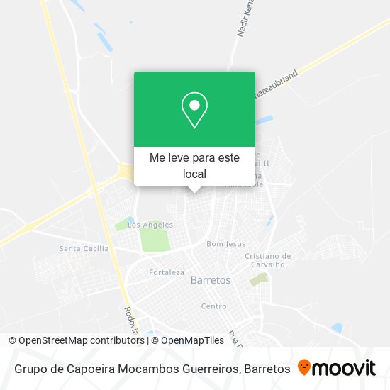 Grupo de Capoeira Mocambos Guerreiros mapa