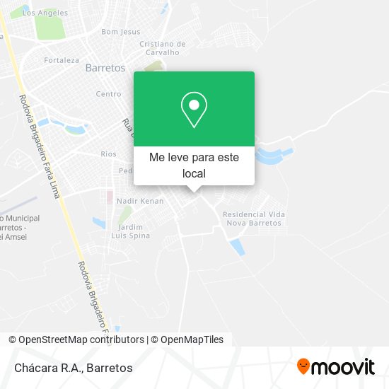 Chácara R.A. mapa