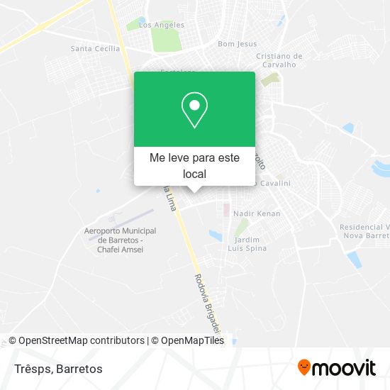 Trêsps mapa