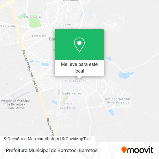 Prefeitura Municipal de Barretos mapa