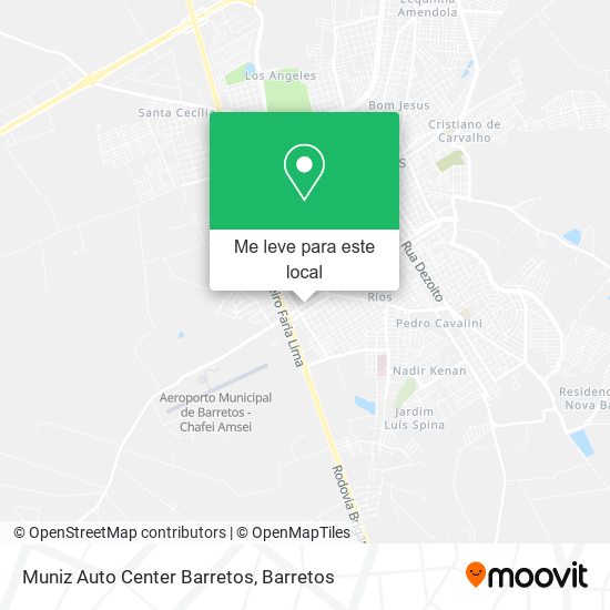 Muniz Auto Center Barretos mapa