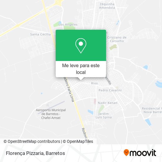 Florença Pizzaria mapa