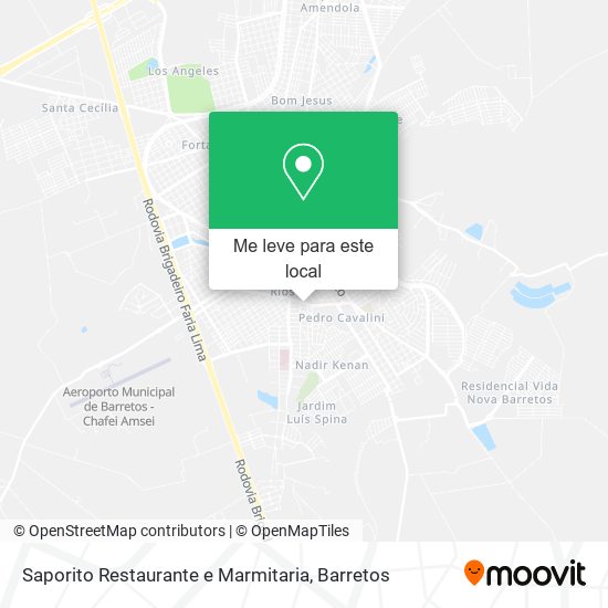 Saporito Restaurante e Marmitaria mapa