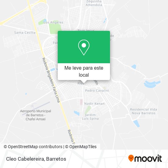 Cleo Cabelereira mapa