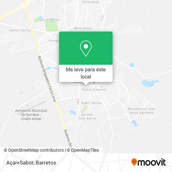 Açaí+Sabor mapa