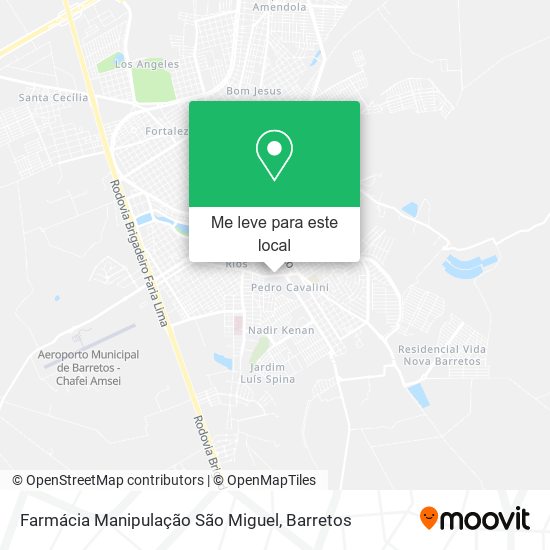 Farmácia Manipulação São Miguel mapa