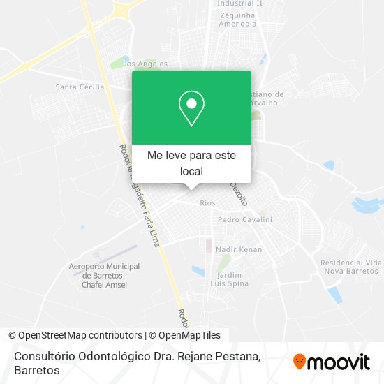 Consultório Odontológico Dra. Rejane Pestana mapa
