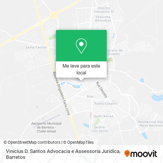 Vinicius D. Santos Advocacia e Assessoria Jurídica mapa