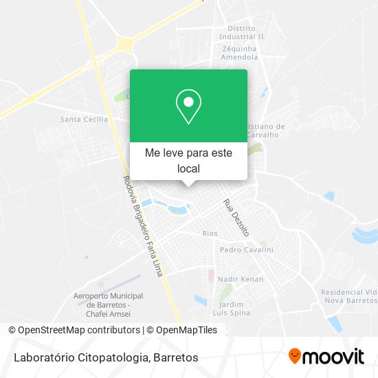 Laboratório Citopatologia mapa