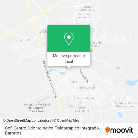 Cofi Centro Odontológico Fisioterápico Integrado mapa